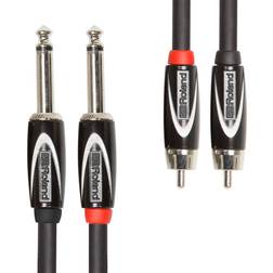 Roland 2x6.3mm-2RCA 3.3ft