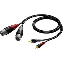 Procab Classic 2RCA-2XLR 1.5m