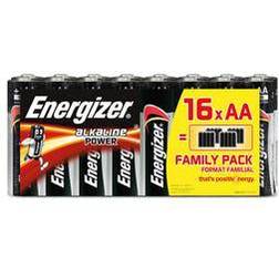 Energizer Batterijen Alkaline Power LR6 AA 3000 mAh Alkaline 1.5 V 16 Stuks