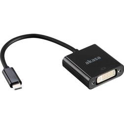 Akasa USB C-DVI-D M-F 0.2m