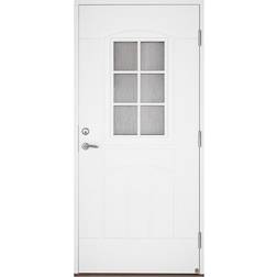 Leksandsdörren Solberga Ytterdörr Cotswoldglas S 2040-Y20R H (90x200cm)