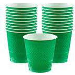 Amscan Plastic Cup Festive Green 355ml 20-pack