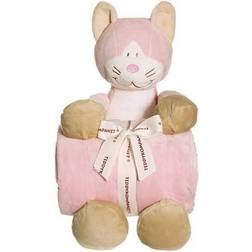 Teddykompaniet Diinglisar Collection 11 Inch Plush Cat and Blanket Set