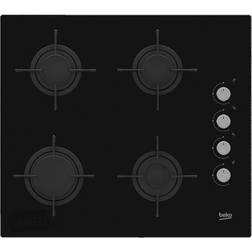 Beko Table De Cuisson À Gaz HILG64120S Noir 60 cm