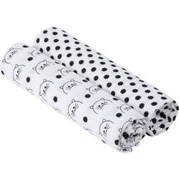 Lässig Muslin Swaddle & Burp Blanket Little Chums Cat