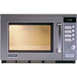 Sharp R25AM Grau, Silber, Edelstahl