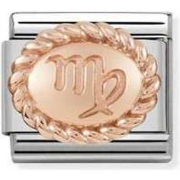 Nomination Composable Classic Virgo Link Charm - Silver/Rose Gold