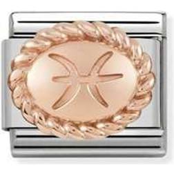 Nomination Composable Classic Pisces Link Charm - Silver/Rose Gold