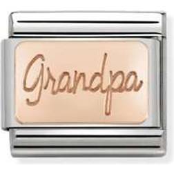 Nomination Composable Classic Grandpa Link Stainless Steel/Rose Gold Charm (430101 35)