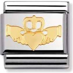 Nomination Composable Classic Link Claddagh Charm - Silver/Gold