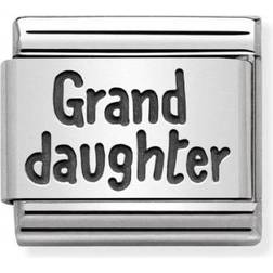 Nomination Composable Classic Link Granddaughter Charm - Silver/Black