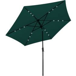 vidaXL Parasol de Jardin Avec LED 3 m Vert 300cm