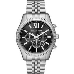 Michael Kors Cronógrafo Lexington con Correa de acero Inoxidable en Tono Plateado para Hombre MK8602