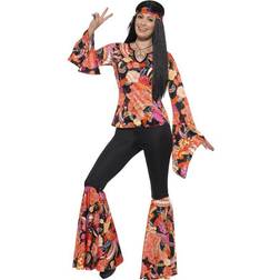 Smiffys Disfraz Hippie Festivalera Para Mujer Original Talla