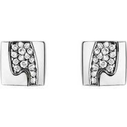 Georg Jensen Fusion Earrings - White Gold/Diamond