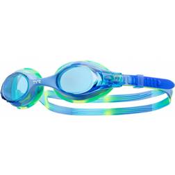 TYR Gafas de natación Swimple Tie Dye azul naranja con lentes espejadas dorado infantil Orange/Brown