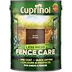 Cuprinol Less Mess Fence Care Wood Paint Brown 5L