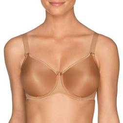 PrimaDonna Satin Seamless Non Padded Bra - Cognac