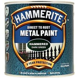 Hammerite Direct to Rust Hammer Metal Paint Green 0.25L