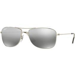 Ray-Ban RB3543 Chromance Polarized 003/5J Unisex Squadrata Argento