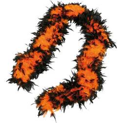Hisab Joker Feather Boa Orange/Black