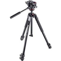 Manfrotto Kit serie 190 a 3 sezioni, con testa foto/video fluida