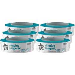 Tommee Tippee Sangenic Simplee Refillkassetter till Blöjhink 6-pack
