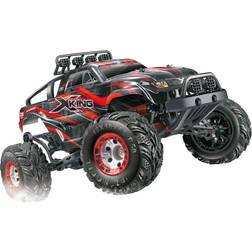 Amewi Monstertruck électrique X-King brushed 2,4 GHz 4 roues motrices (4WD) prêt à fonctionner (RtR) 1:12