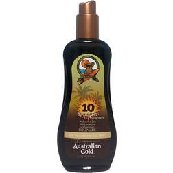 Australian Gold Spray Gel Sunscreen with Instant Bronzer SPF10