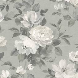 Boråstapeter Blumen Tapete Peony von Boras 7226 gris