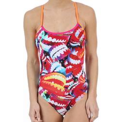 Speedo Flipturns Single Crossback Swimsuit - Multicolour