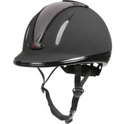 Kerbl Casco de equitación Covalliero Carbonic Gris