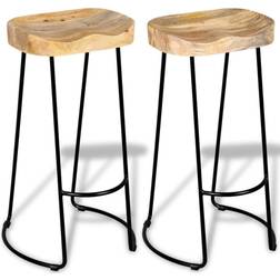 vidaXL 244010 2-pack Tabouret de bar 76cm