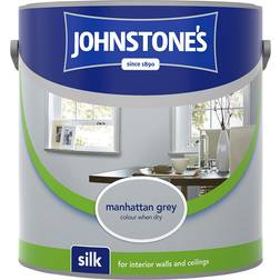 Johnstones Silk Wall Paint Manhattan Grey 5L