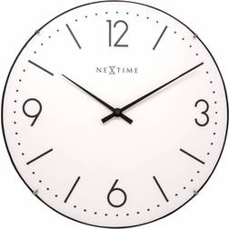 Nextime Basic Dome White Wall Clock 35cm