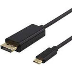 Deltaco USB C-DisplayPort 0.5m