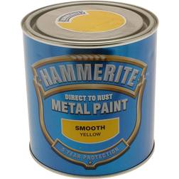 Hammerite Direct to Rust Smooth Effect Metal Paint Yellow 5L