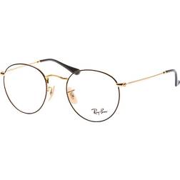 Ray-Ban ROUND METAL Monture Or Verres Incolore 50-21