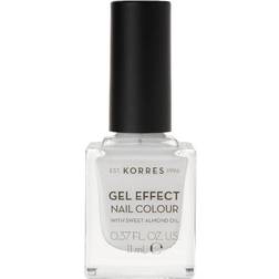 Korres Sweet Almond Gel Effect Nail Colour #01 Blanc White 11ml