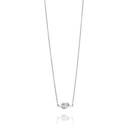 Efva Attling Love Knot & Stars Necklace - White Gold/Diamonds