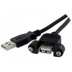 StarTech Panel Mount USB A-USB A 2.0 M-F 0.9m