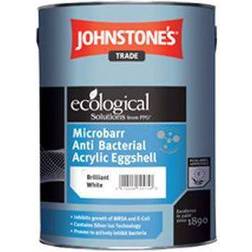 Johnstone's Trade Microbarr Anti Bacterial Acrylic Eggshell Concrete Paint White 5L