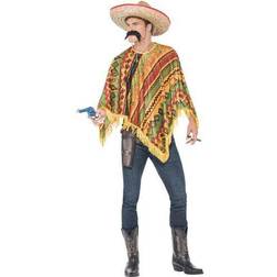 Smiffys Det Vilde Vesten Poncho Kostume