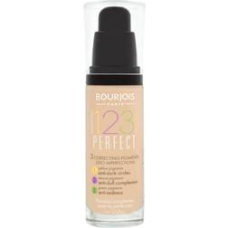 Bourjois 123 Perfect nestemäinen meikkivoide täydelliseen ulkonäköön sävy 51 Vanille Clair SPF 10 30 ml