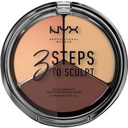 NYX Professional Makeup 3 Steps to Sculpt Face Sculpting Palette Medium