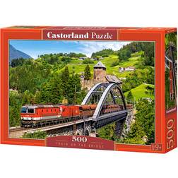 Castorland Train on the Bridge 500 Pieces