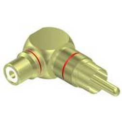 Procab Basic RCA-RCA M-F Angled Adapter