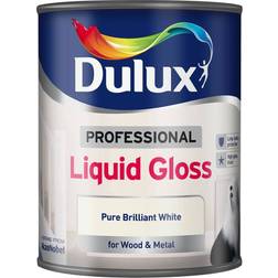 Dulux Professional Liquid Gloss Metal Paint, Wood Paint White 0.75L