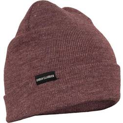 Urban Classics Basic Flap Beanie Unisex - Burgundy Melange