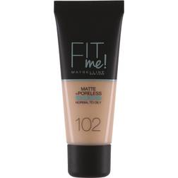 Maybelline Base de maquillaje, Tubo Líquido, Color 102 Fair, 30 ml (Paquete de 1)